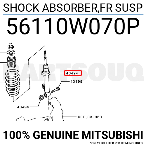 56110W070P Genuine Mitsubishi SHOCK ABSORBER,FR SUSP eBay