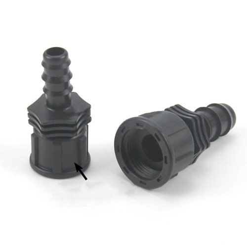 "Accesorios de plástico hembra de cola recta conector de púas manguera colas 1/2"" 3/4" - Imagen 2 de 5