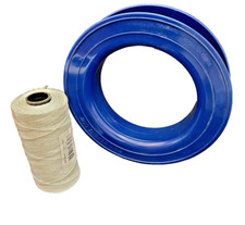 Kite Reel 9.5" x 2" 1,000-Ft. Polyester Braided Line  Metal Swivel Hook