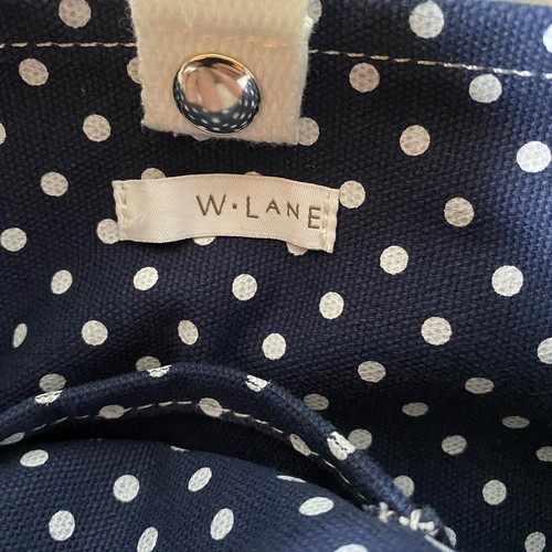 Summer Canvas Tote Bag Navy White Stripe Polka Dot Beach Nautical Seafarer - Picture 8 of 9