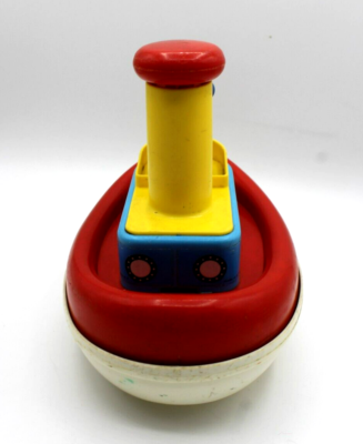 Fisher Price Vintage Tuggy Tooter Boat Pull-Along Toy IMPERFECT | eBay