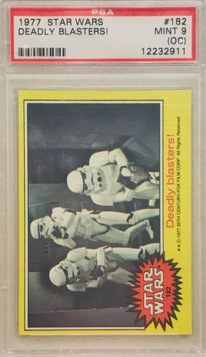 1977 Topps Star Wars #182 Deadly blasters!