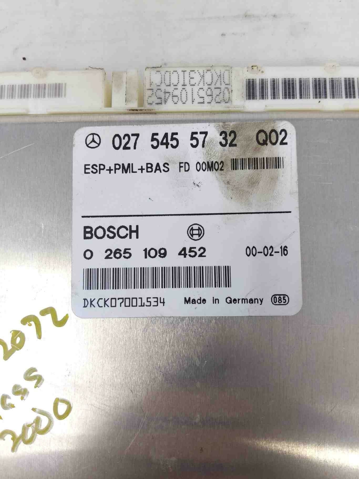 2000 MERCEDES E430 ABS ANTILOCK BRAKE COMPUTER CONTROL MODULE