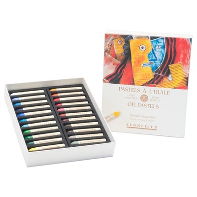 Oil French Pastel for Professional Artists, Introductory Set of 24