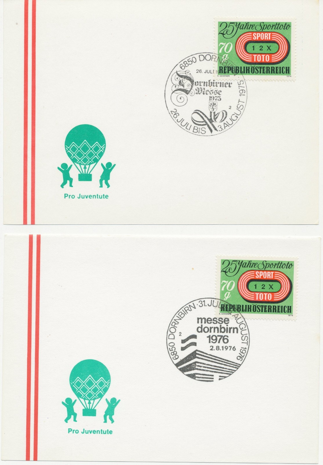 AUSTRIA 1975/8, 33 different UNC FAIR on cab. postcards