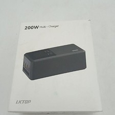 LKTOP 200W Three-Way Smart Charger Stand For DJI Matrice 4 Drone UC342 Black