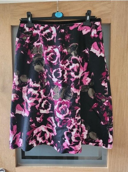 Women Laura Ashley Skirt Pink Linen Other