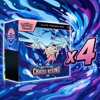 Pokémon TCG Mega Evolution: Chaos Rising Elite Trainer Box Bundle x4      