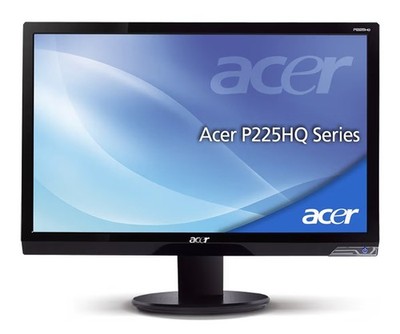 Acer P225HQ 22 Zoll LCD 60Hz Full HD PC Laptop Monitor DVI VGA Kabel dabei
