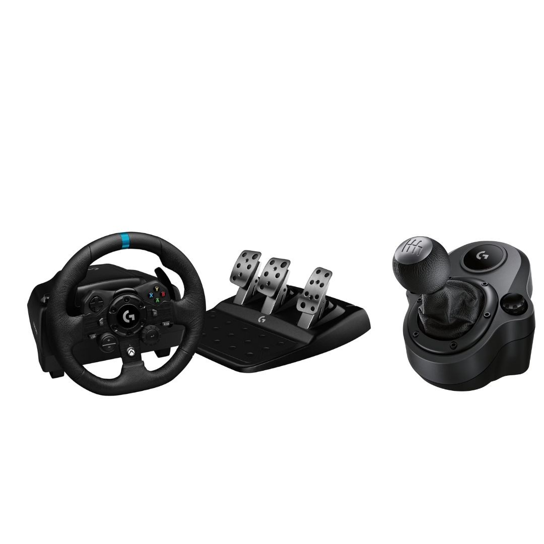 その他 Logitech G923 + Shifter Logitech G923 Racing Wheel and Pedals + Driving Force Shifter