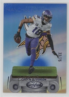 2024 Certified Franchise Foundations Blue Mirror 33/75 Justin Jefferson #14 0rd2