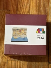 MACTANO Santorini 3D Art Calendar Memo Pad From 2024 New
