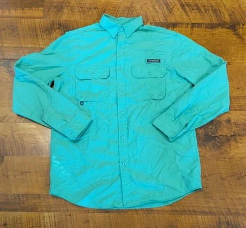 NWT Ralph Lauren KEY WEST GREEN Classic Fit BI-SWING WORK SHIRT Men's M SHARP