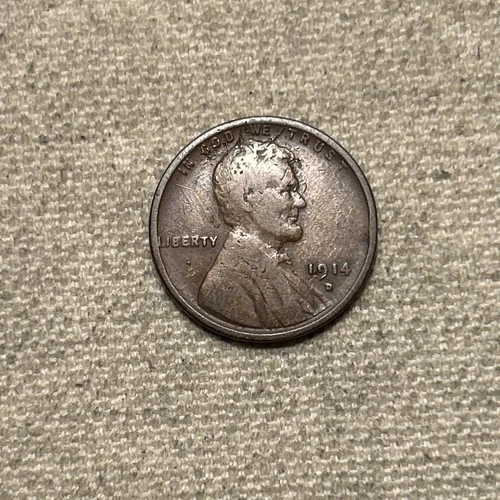 *1914 D* Lincoln Wheat Cent 1C ~ VF Very Fine ~ Nice Details ~ Key Date! TL