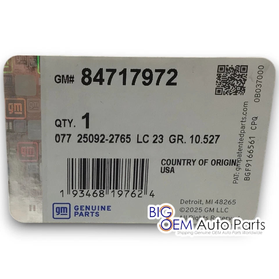 OEM 2015-2022 Chevrolet Colorado GMC Canyon Chrome outside Door Handle 84717972 - Image 4 of 4