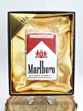 Marlboro Filters Advertising Cigarette Lighter Petrol Original Case Working