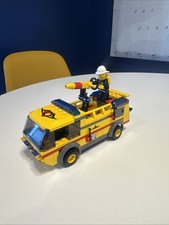 LEGO City 7891 Airport Fire Truck 100% Complete w/ Firefighter & Accessories