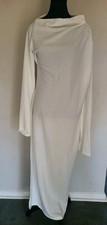 LL Noracora  Reyna One Shoulder Maxi Dress White XL