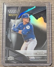 2026 Topps Chrome Black Baseball Matt Shaw #86 69/199 Chicago Cubs