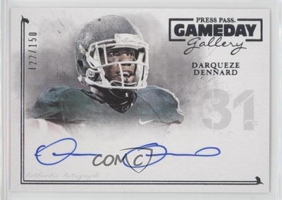 2014 Press Pass Gameday Gallery Silver /150 Darqueze Dennard Rookie Auto RC 2r5