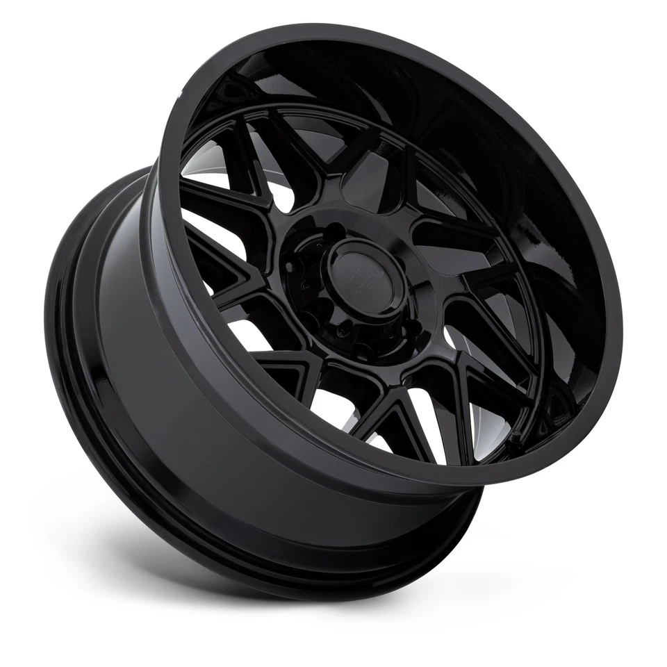 Rueda 20" Moto Metal MO812 Turbina Negro Brillante 20x9 6x135 20mm Para Ford Lincoln Foto 3 de 4