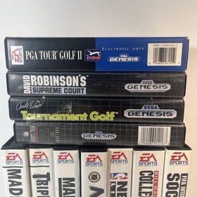 Lot Of 11 Sega Genesis Sports Games - Tested & Working