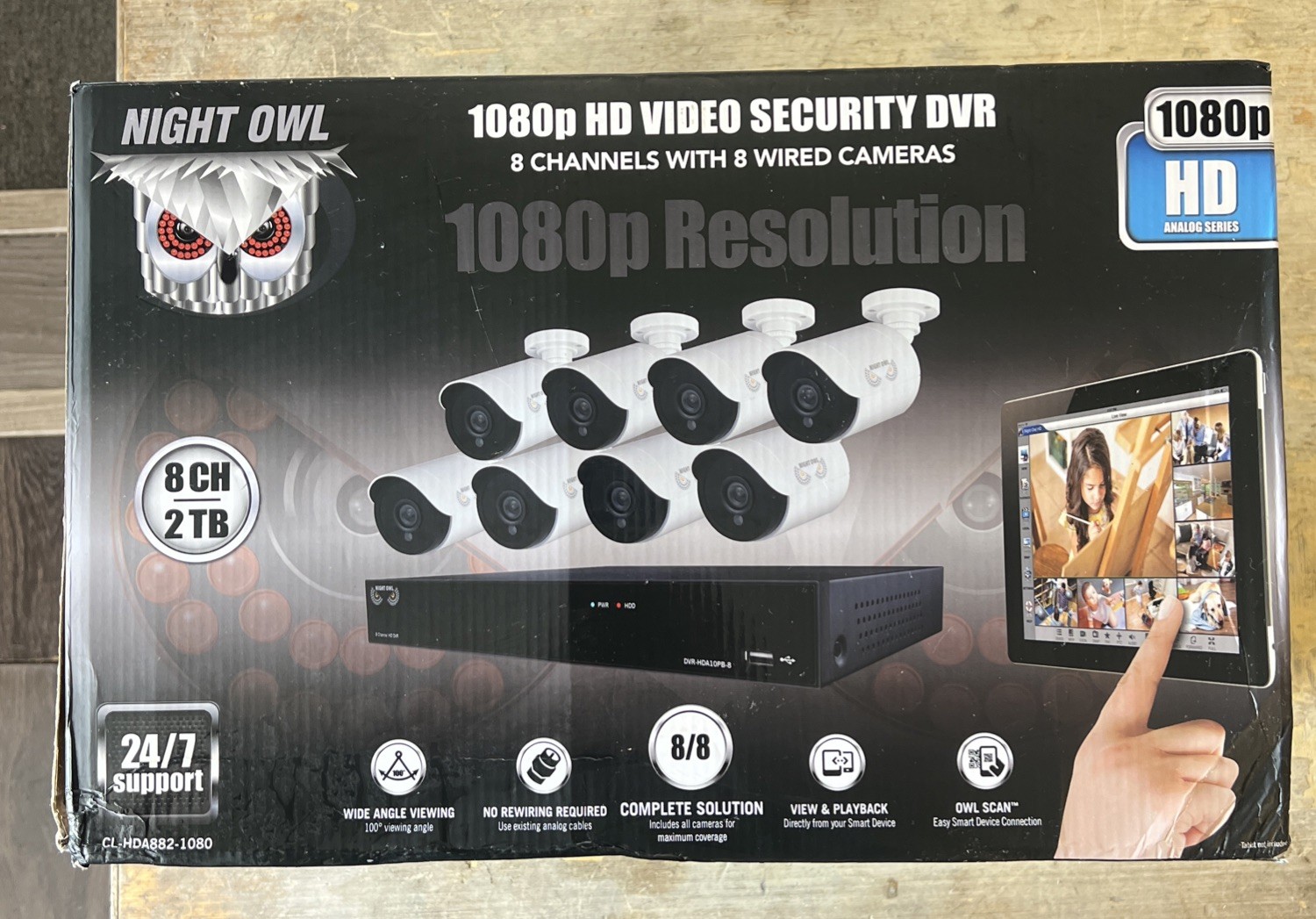 With 2tb Hdd Security System, 8pk. New!