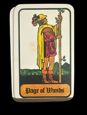 Tarot Hoi Polloi unique PAGE DE BAGUETTES UNIQUEMENT carte de remplacement vintage 1972