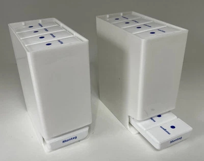 BEHREND HOMECARE Behrend 2-er SET Medikamentenbox WEIß für 7 Tage 4 Fächer Medikamentenspender