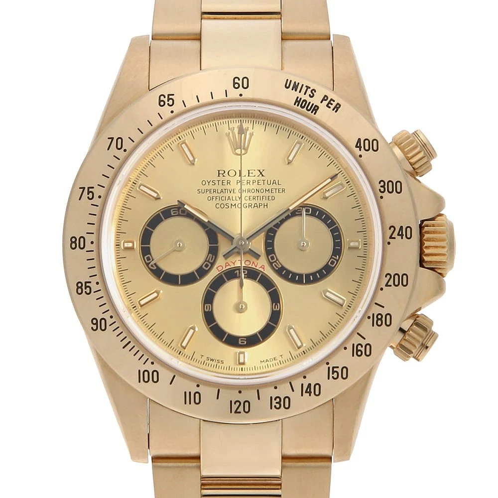 Zenith — ROLEX Cosmograph Daytona 16528 Champagne all tritium W Number second hand mens