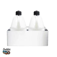 Aluminum Fuel Jug Holder Rack Fits 2 5 Gallon Jugs For Shop Garage Trailer