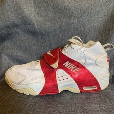 Vintage Nike Air Veer Mens 13 White University Red Strap Shoes Sneakers Mens Size 13 Nike Sf Air Force 1 University Red White High  main image 3