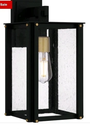 Quoizel Lighting ROB8408MBK Robbins - 1 Light Outdoor Wall Lantern In Industrial - Picture 1 of 6