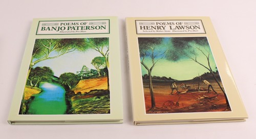 Poems of Henry Lawson & Banjo Paterson Illustrated by Pro Hart Pre-owned - Picture 7 of 14