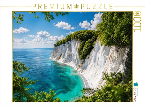 Calvendo Puzzle Kreidefelsen Nationalpark Jasmund | 1000 Teile Lege-GrößE 64 × 4-image