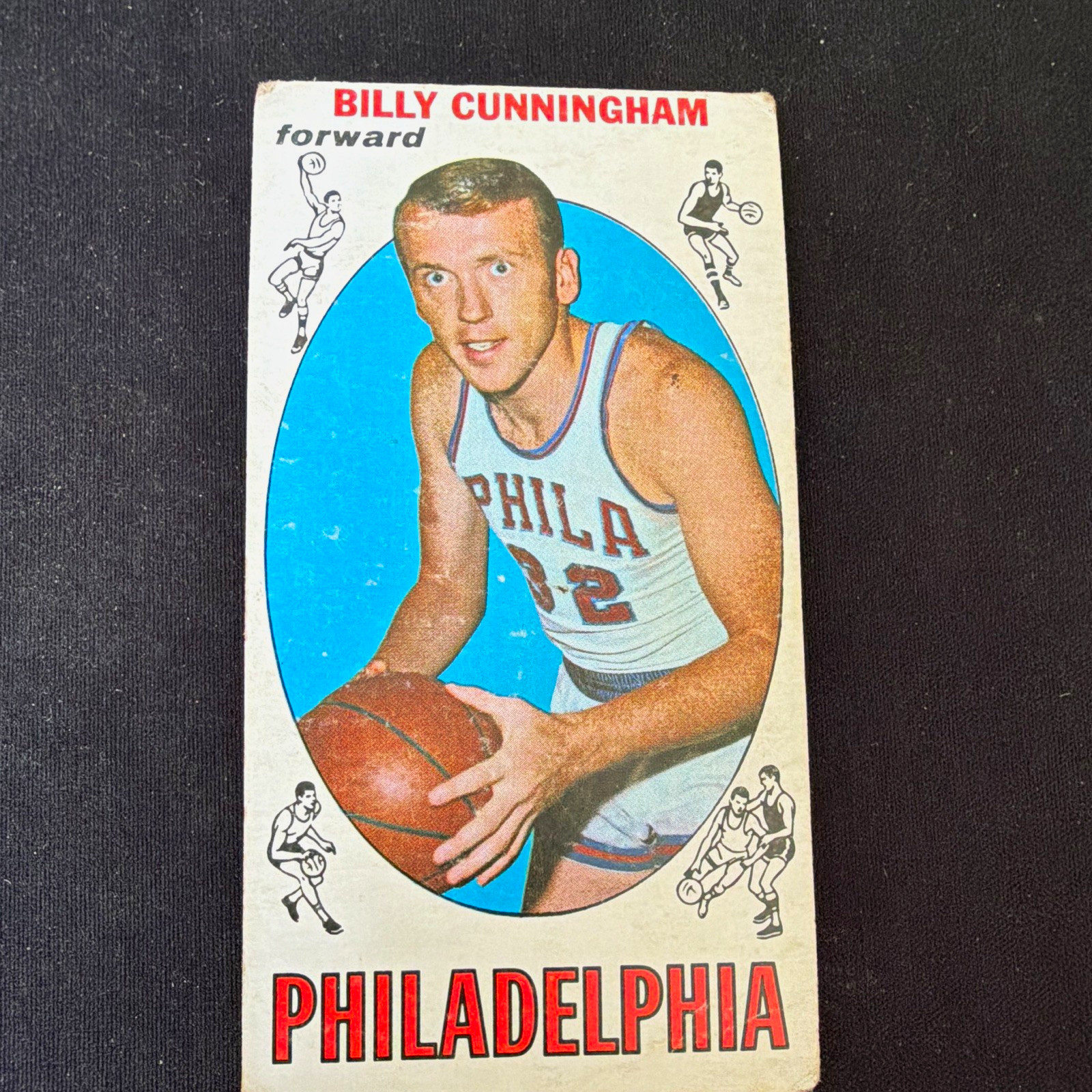 Topps 1969-70 Billy Cunningham #40 Base Set Philadelphia 76ers Basketball Card