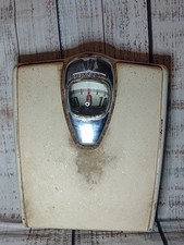 Vintage Mid-Century Detecto "Bubble Glass" Bathroom Scale Floor Scale