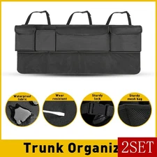 Car Cargo Net Trunk Organizer Hanging Back seat Storage Organizer Bag SUV 2SET