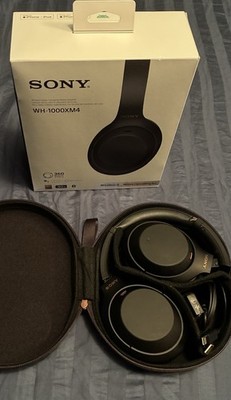 Sony WH-1000XM4 Wireless Noise Canceling Headphones Bluetooth Black *READ*