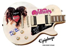 Heart Signed Epiphone Les Paul Custom Graphics Guitar Exact Proof ACOA