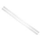 2Pcs 30"x1" Self-Adhesive 304 Stainless Steel Sheet Gap Filler, Brushed Silver