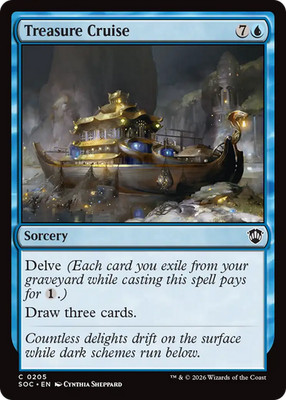 Treasure Cruise - 205 - SOC - Near Mint - MTG