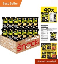 40 Count White Cheddar Popcorn - Air-Popped Gluten-Free Snacks, 0.625 Ounce Bags