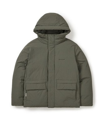 Genuine Snow Peak Apparel City Camper Hooded Heavy Down Jacket Khaki