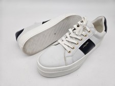JSlides Gilda Platform Low Top Sneaker, White, Size:11M