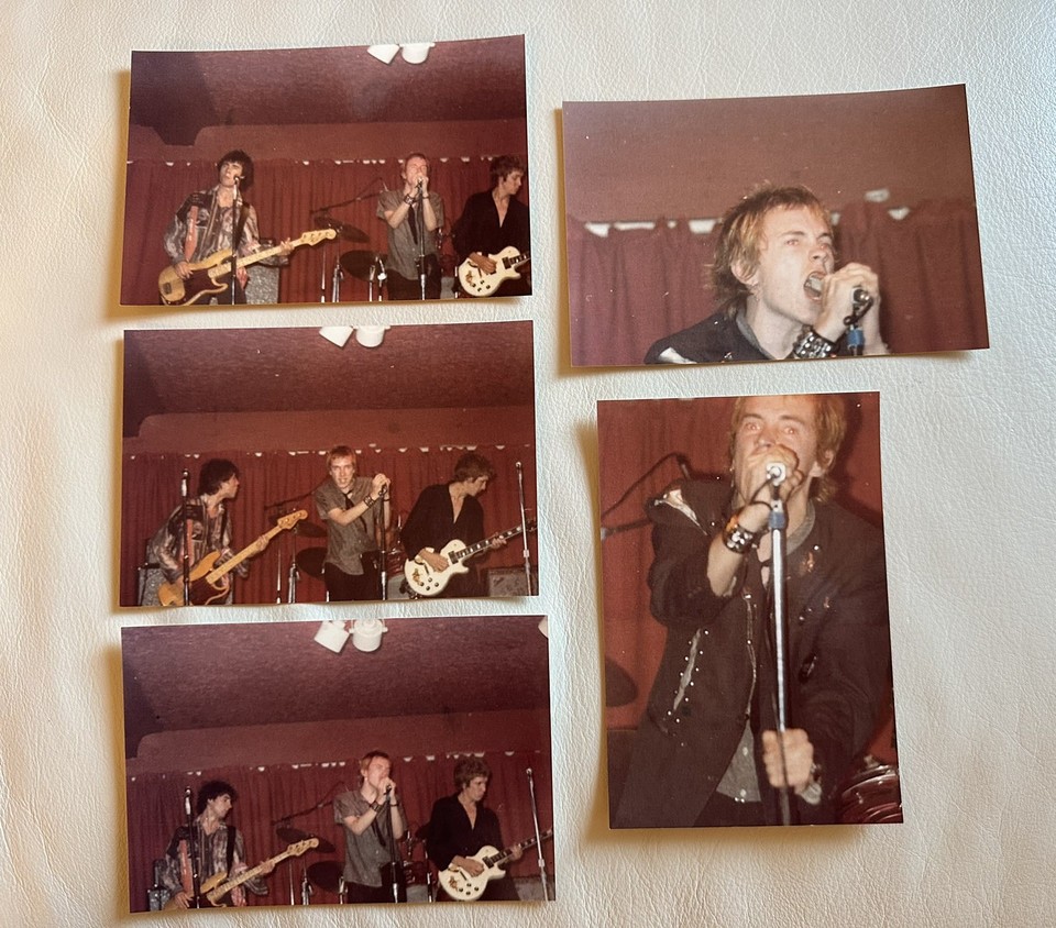 Sex Pistols - Set Of 10 Live Photos. Punk. Johnny Rotten. | eBay UK