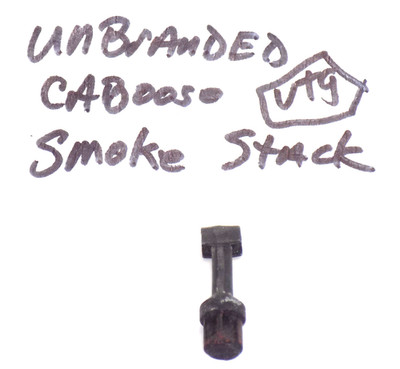 VTG / HO / UNBRANDED / CABOOSE / SMOKE STACK / DIE-CAST METAL / HTF PARTS