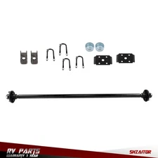 2000lbs Trailer Axle 4 lug-4' 61' Hub Face 46' Spring Center For light trailers