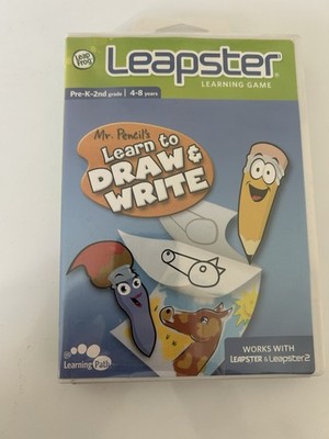 Leap Frog Leapster Mr Pencil's Learn To Draw & Write New Sealed