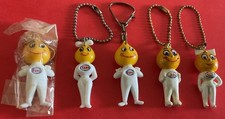 5 porte clefs  ESSO Mr. et Mme  gouttes d’huile- oil drop boy and girl- Keychain